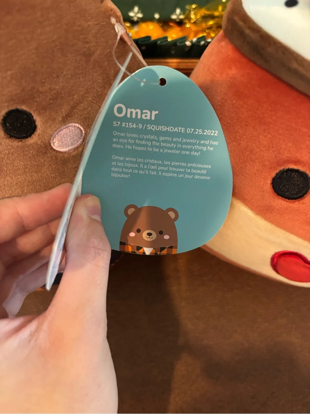 Squishmallows Brown and Orange Bear + Pumpkin Pie Duo Plush Set
